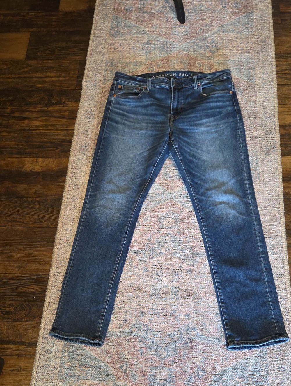 American Eagle Outfitters Men's Blue Slim Straight Jeans